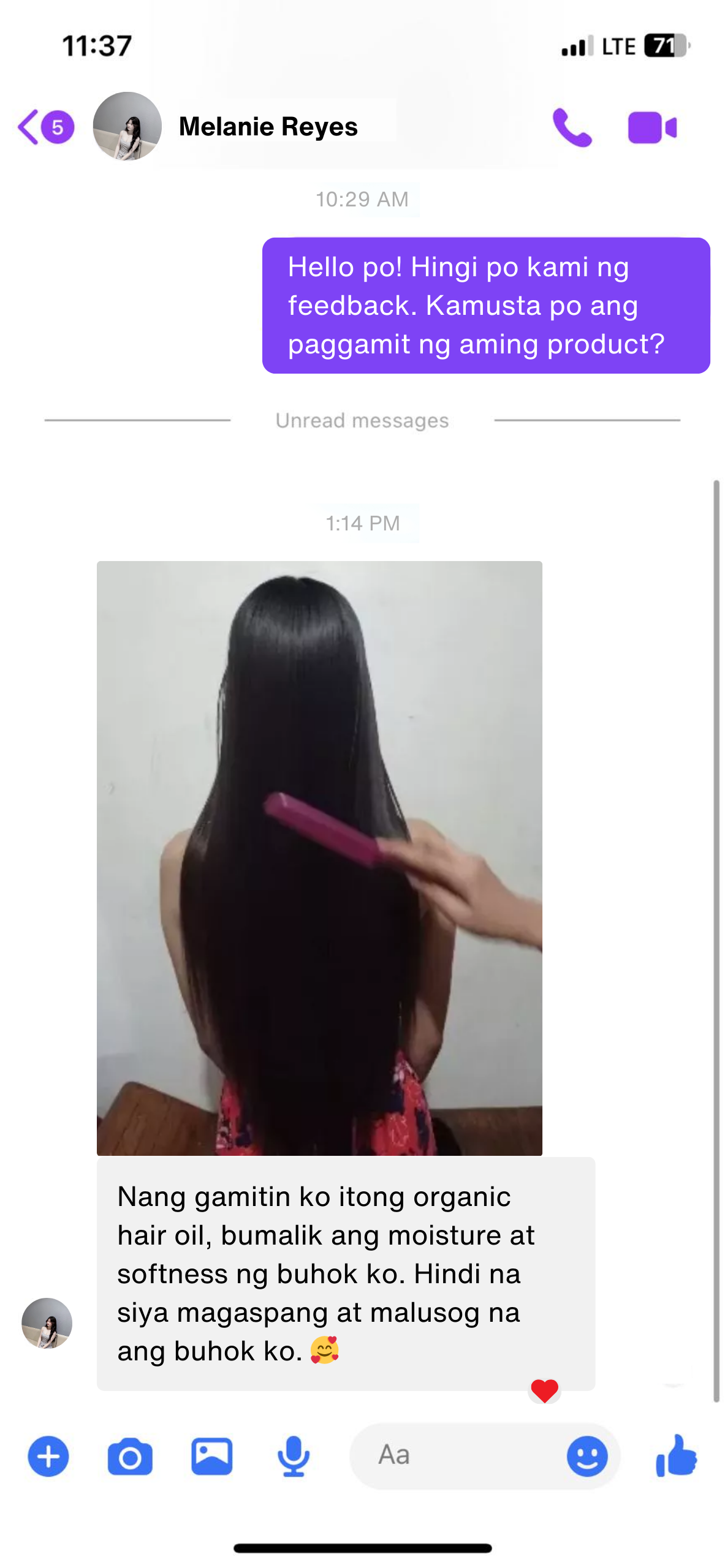 Organic Hair Oil