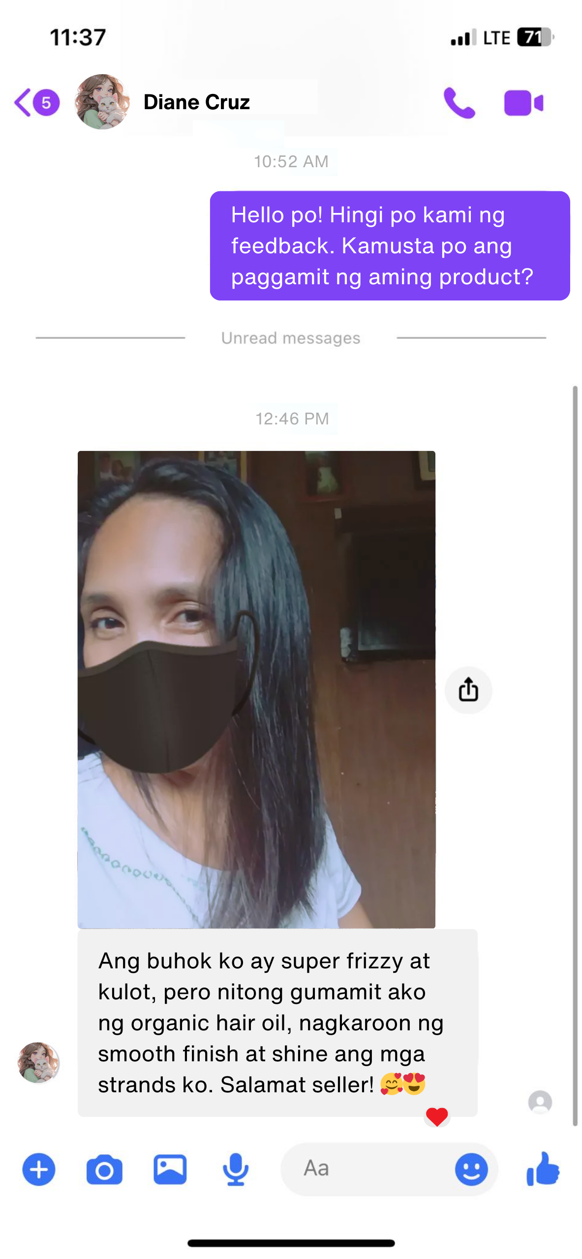 Organic Hair Oil