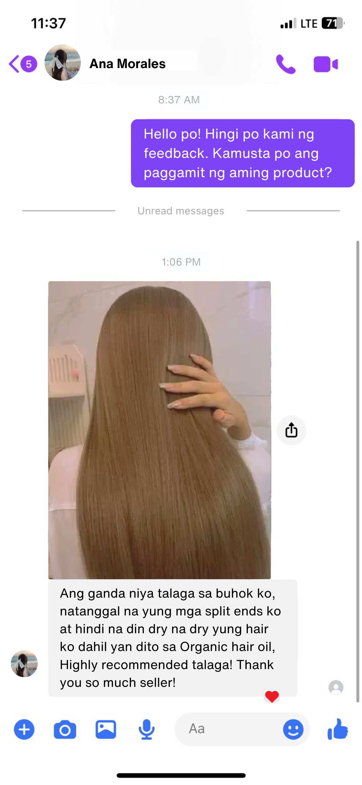 Organic Hair Oil